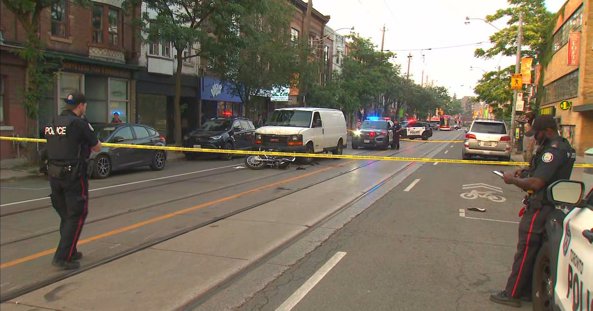 Motorcyclist seriously hurt in west Toronto hit-and-run