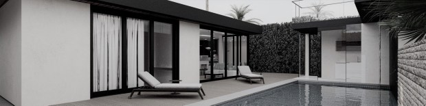 A rendering shows the back of the home Alex Filler...
