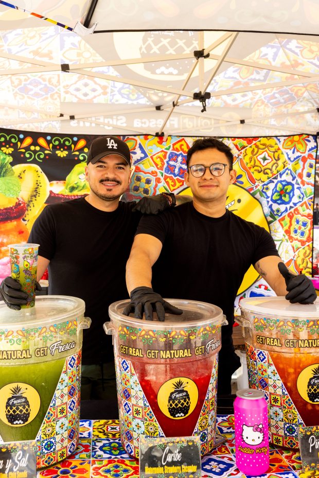 Vendors from Fresca Signature Flavors sell drinks at last year’s...