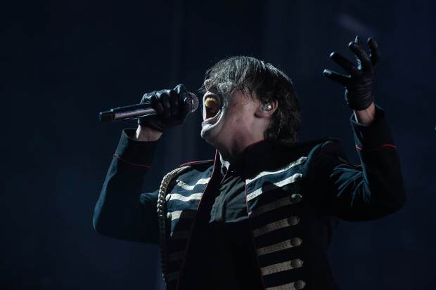 Gerard Way of My Chemical Romance performs on night one...