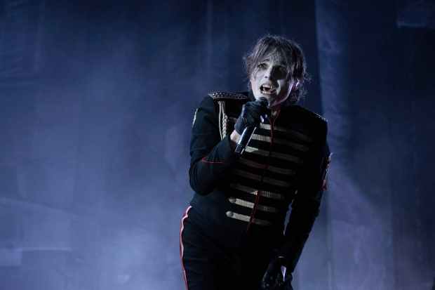Gerard Way of My Chemical Romance performs on night one...