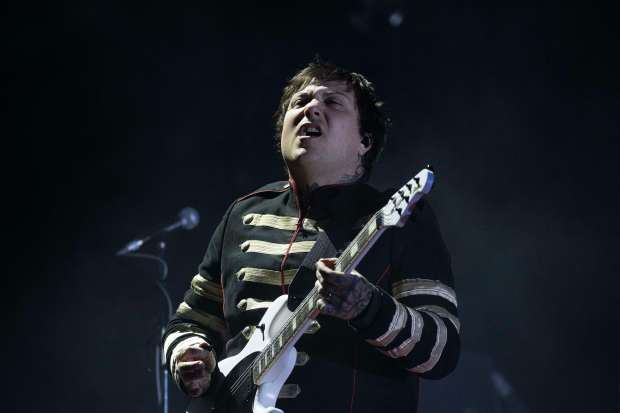 Frank Iero of My Chemical Romance performs on night one...