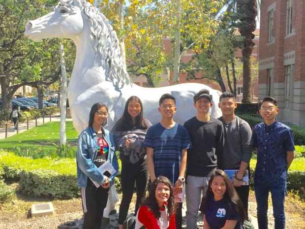 Students served by A Bridge for Kids visit the Massachusetts Institute of Technology as part of a sponsored college tour. (A Bridge for Kids)