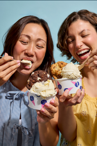 Levain Bakery and Pretty Cool Ice Cream's summer 2025 partnership. PR photo