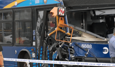 MTA bus crash in Queens leaves 8 people hurt – NBC New York
