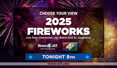 Fireworks over Downtown Jacksonville, Jacksonville Beach and St. Augustine 🎇