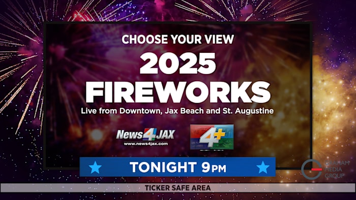 Fireworks over Downtown Jacksonville, Jacksonville Beach and St. Augustine 🎇