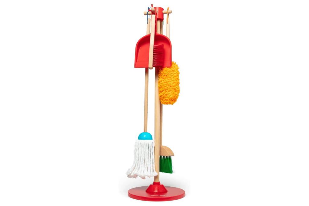 Melissa & Doug Let's Play House Dust! Sweep! Mop! 6-Piece Pretend Play Set
