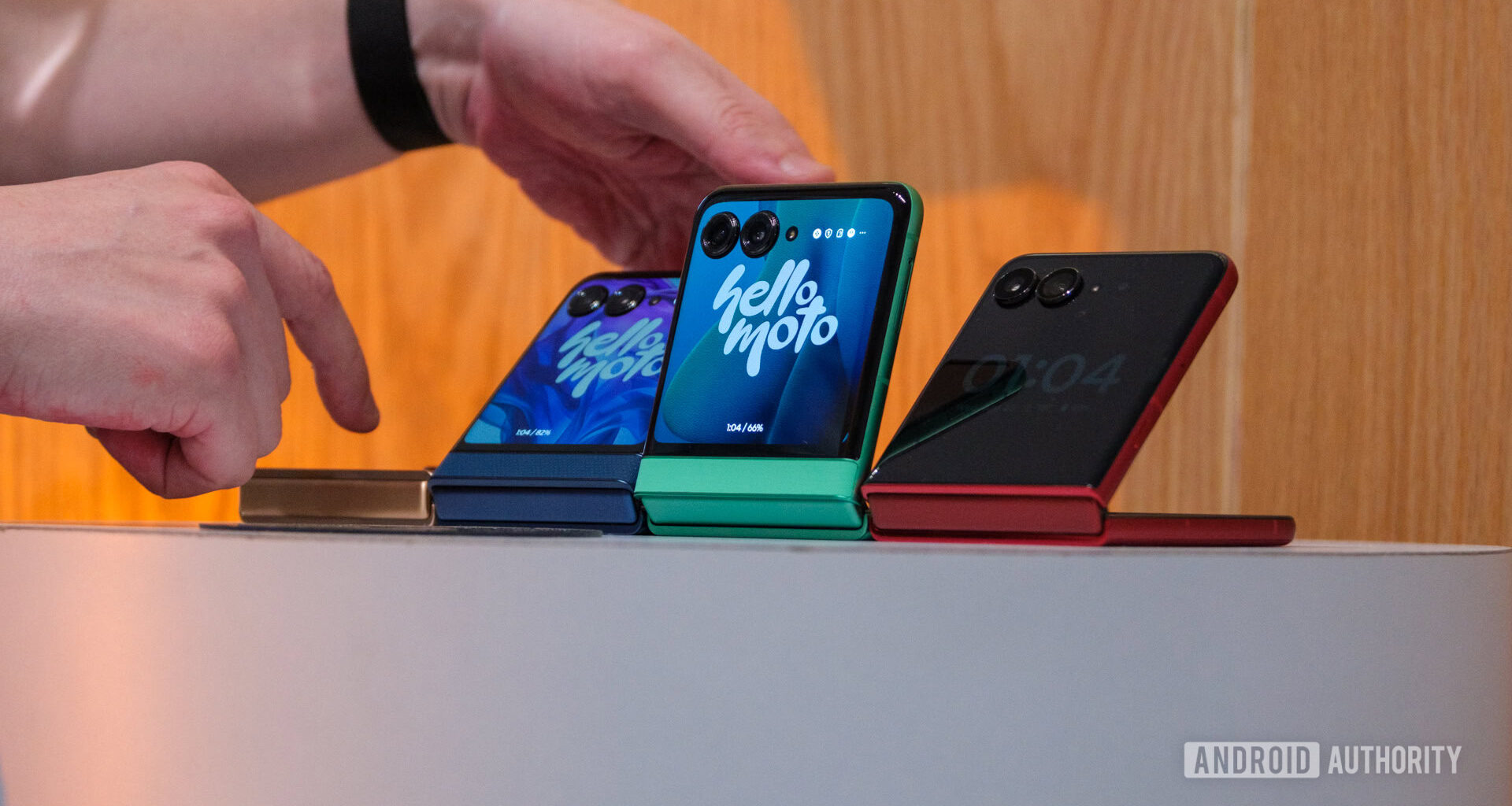 Motorola Razr 2025 series on table