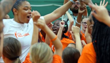 Cavs host WNBA-themed championship for all-girls summer camp, July 31, 2025
