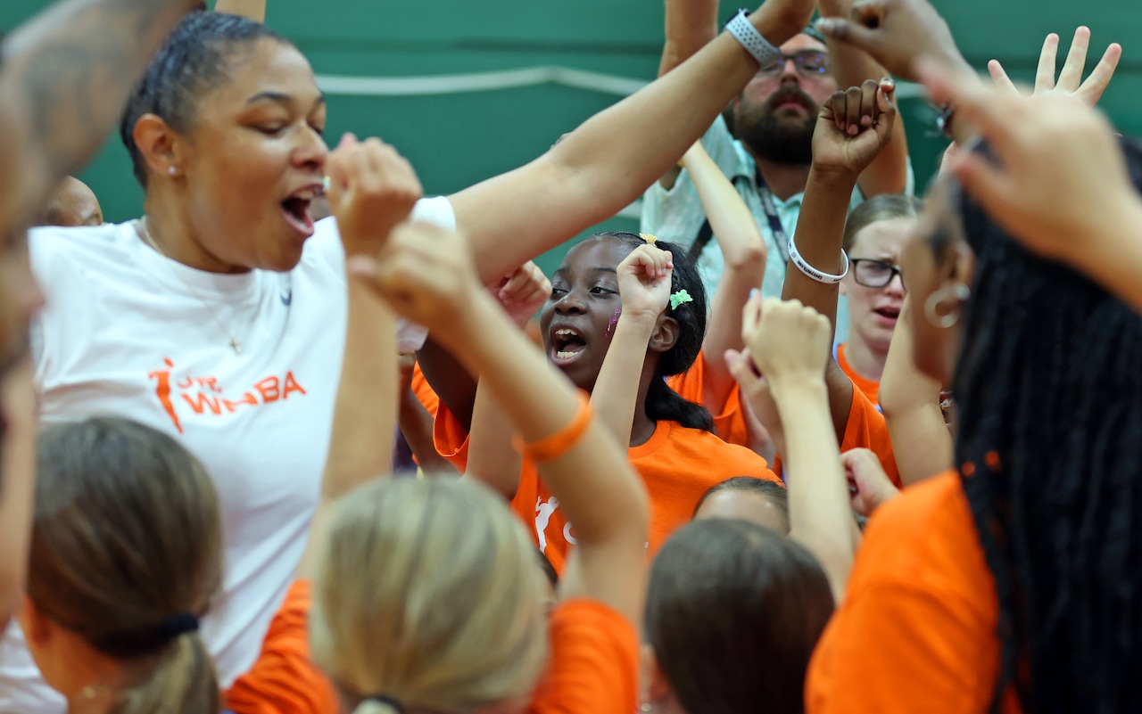 Cavs host WNBA-themed championship for all-girls summer camp, July 31, 2025