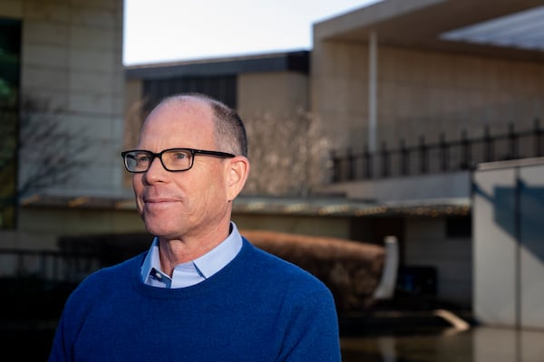 FILE - Gates Foundation CEO Mark Suzman poses for a portrait at the Gates Foundation campus Wednesday, Feb. 12, 2025, in Seattle. (AP Photo/Lindsey Wasson, file)