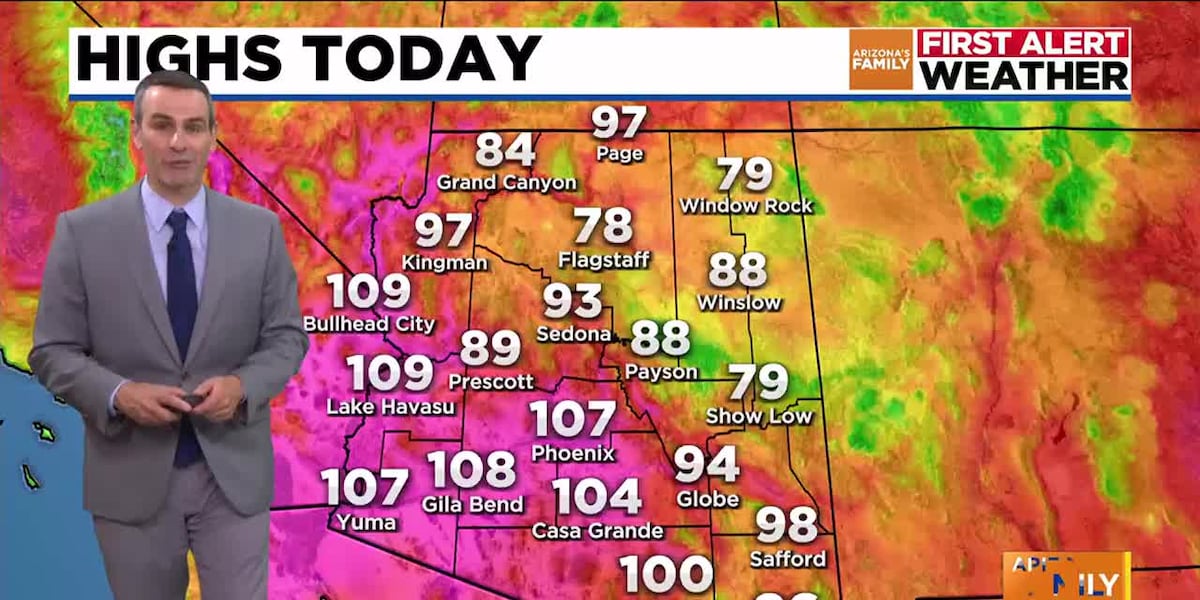 Warm Saturday, but cooler changes ahead for Phoenix area