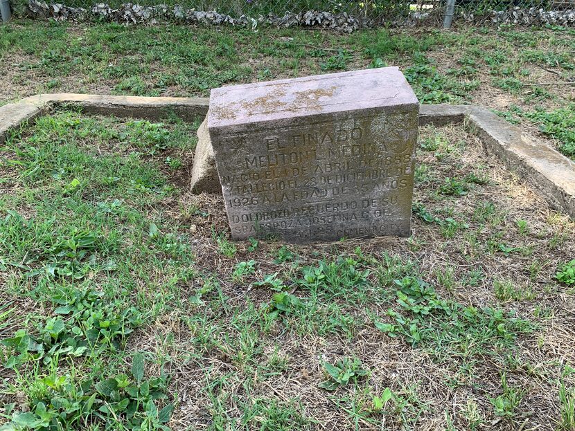 Meliton Medina's gravestone is the only one in the cemetery that says "Cement City." He was...