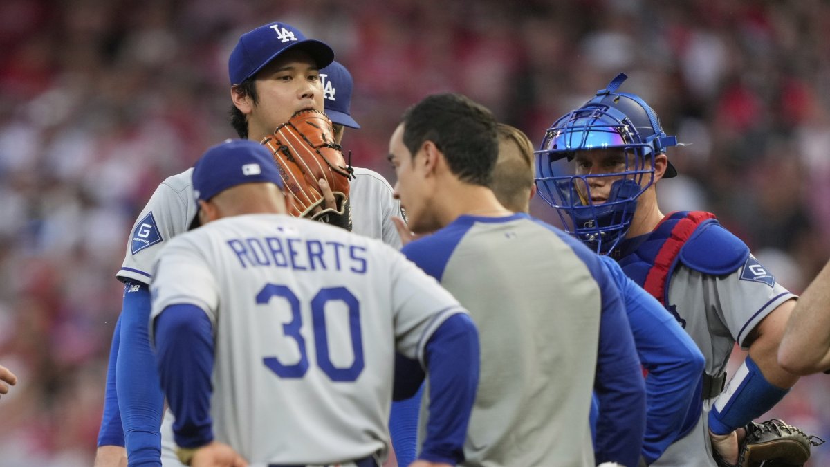 Shohei Ohtani has positive update after leaving mound early – NBC Los Angeles