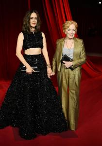 Sarah Paulson, Holland Taylor at the Fourth Annual Academy Museum Gala held at Academy Museum of Motion Pictures on October 19, 2024 in Los Angeles, California.