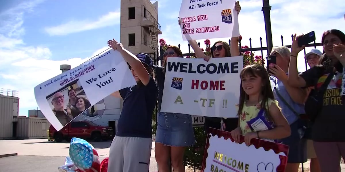 Arizona Task Force welcomed home after Texas flood rescue mission