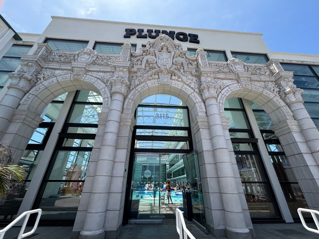 The Plunge is among Belmont Park's oldest features. The indoor swimming pool began a century ago as the Natatorium. (Elaine Alfaro)