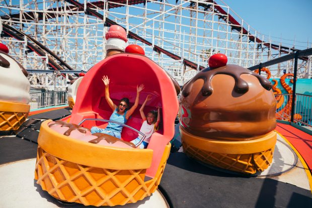 The Tilt-a-Whirl is among popular rides at Belmont Park. (Courtesy of Belmont Park)
