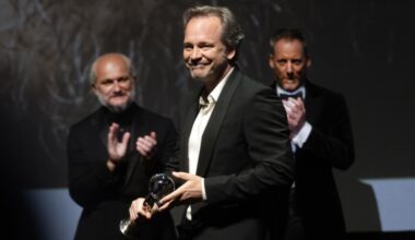 Peter Sarsgaard at the 2025 Karlovy Vary International Film Festival opening ceremony