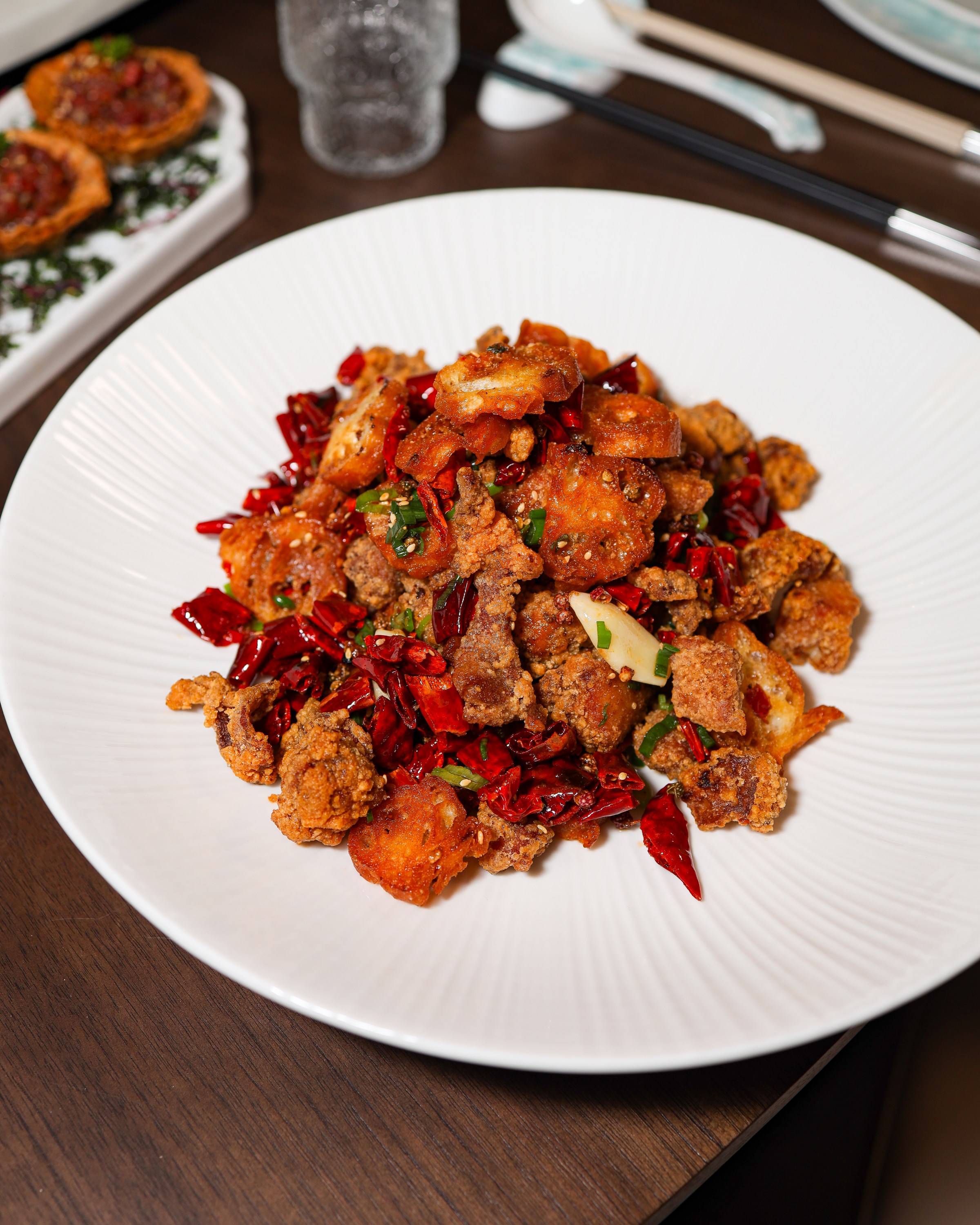 Fried chicken with chiles from Blue Magpie.
