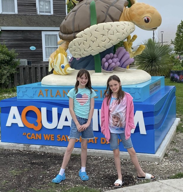 Twins Aubrey, left, and Kate Nelson started the summer off...