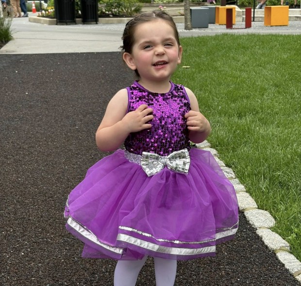 Precious Charlotte Donohue made a dazzling debut in her first...