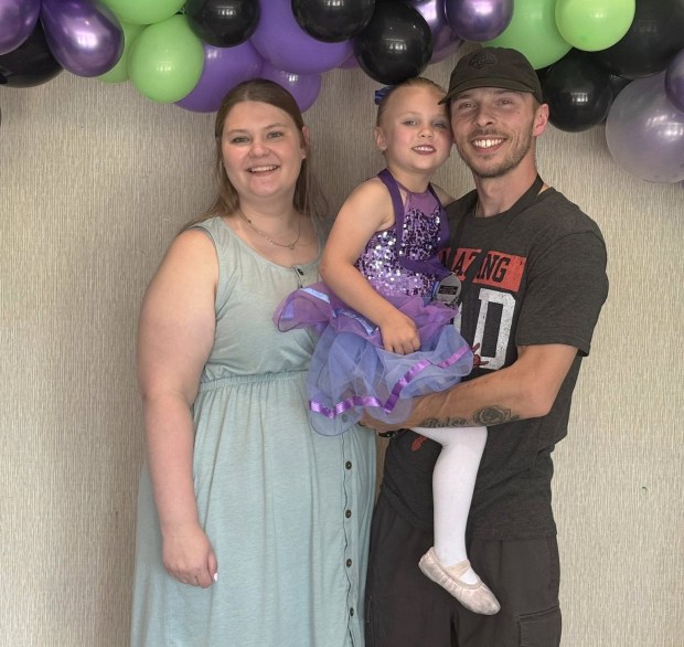 Steffany and Aaron Regan were delighted with daughter Rylee’s performance...