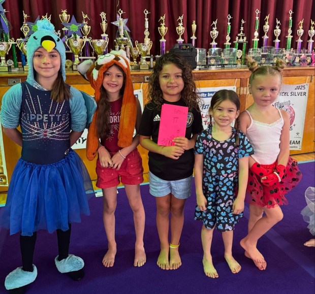Kendrick gymnasts settled on “Kippy the Cat” as the youngsters...
