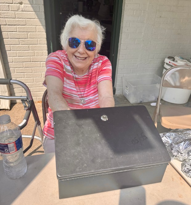 101-year-old community icon Sylvia Meyers was on board pitching in...