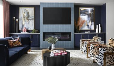 Rasheeda Gray of Gray Space Interiors in Elkins Park added faux greenery to a Delaware County home.