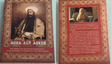 Syeda Mirza's book, "Agha Aly Asker: The Persian who contributed significantly to the development of Bangalore in mid 19th century", is Syeda Mirza's debut work