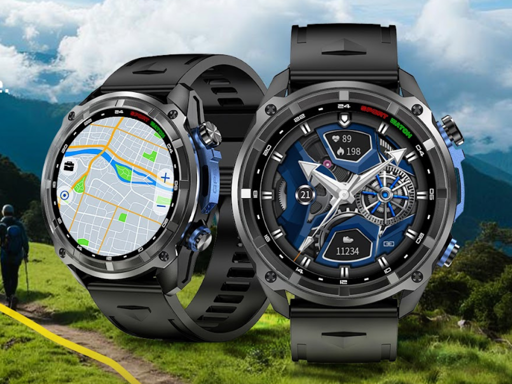 Rogbid GeoX1: New $100 AMOLED smartwatch launches with offline maps and 100-day battery standby