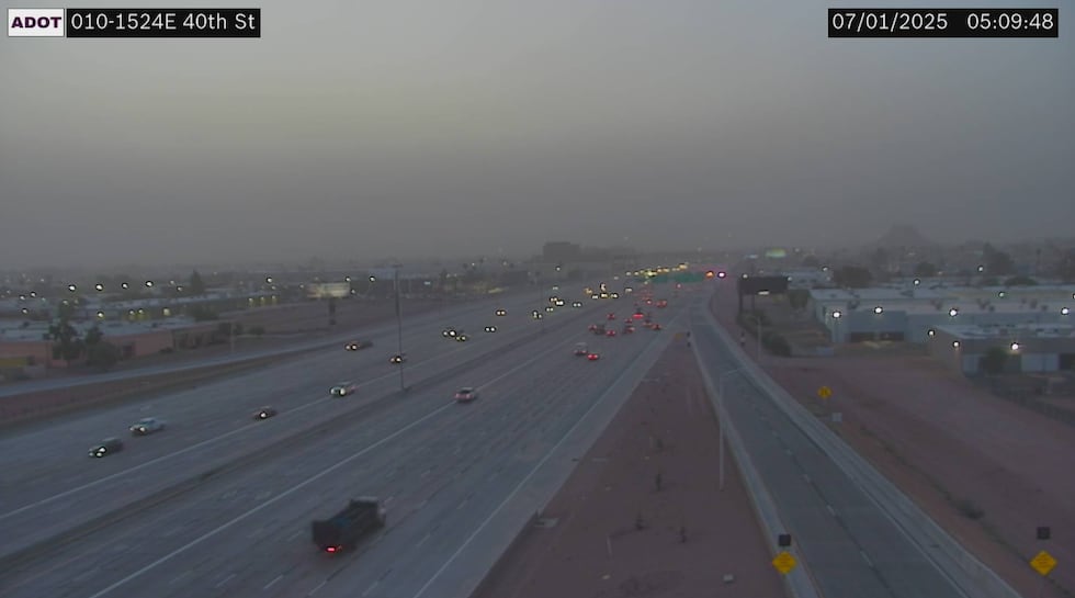 Winds transported dust from distant storms into the Valley, creating hazy conditions early on...