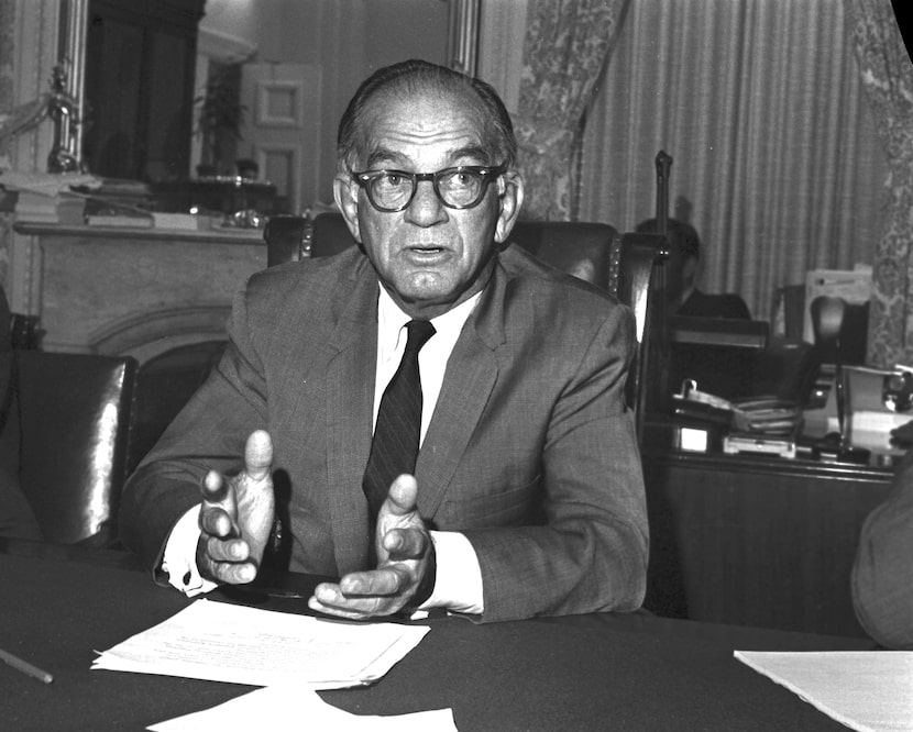 Senator J. William Fulbright (D-Ark.), chairman of the Senate Foreign Relations Committee,...