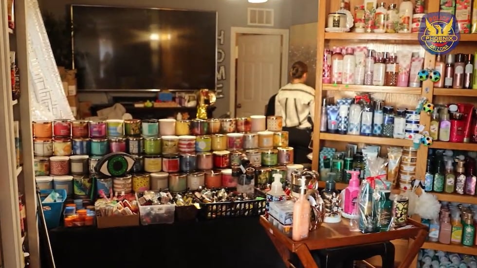 Phoenix police released video of the search warrants conducted, showing hundreds of thousands...