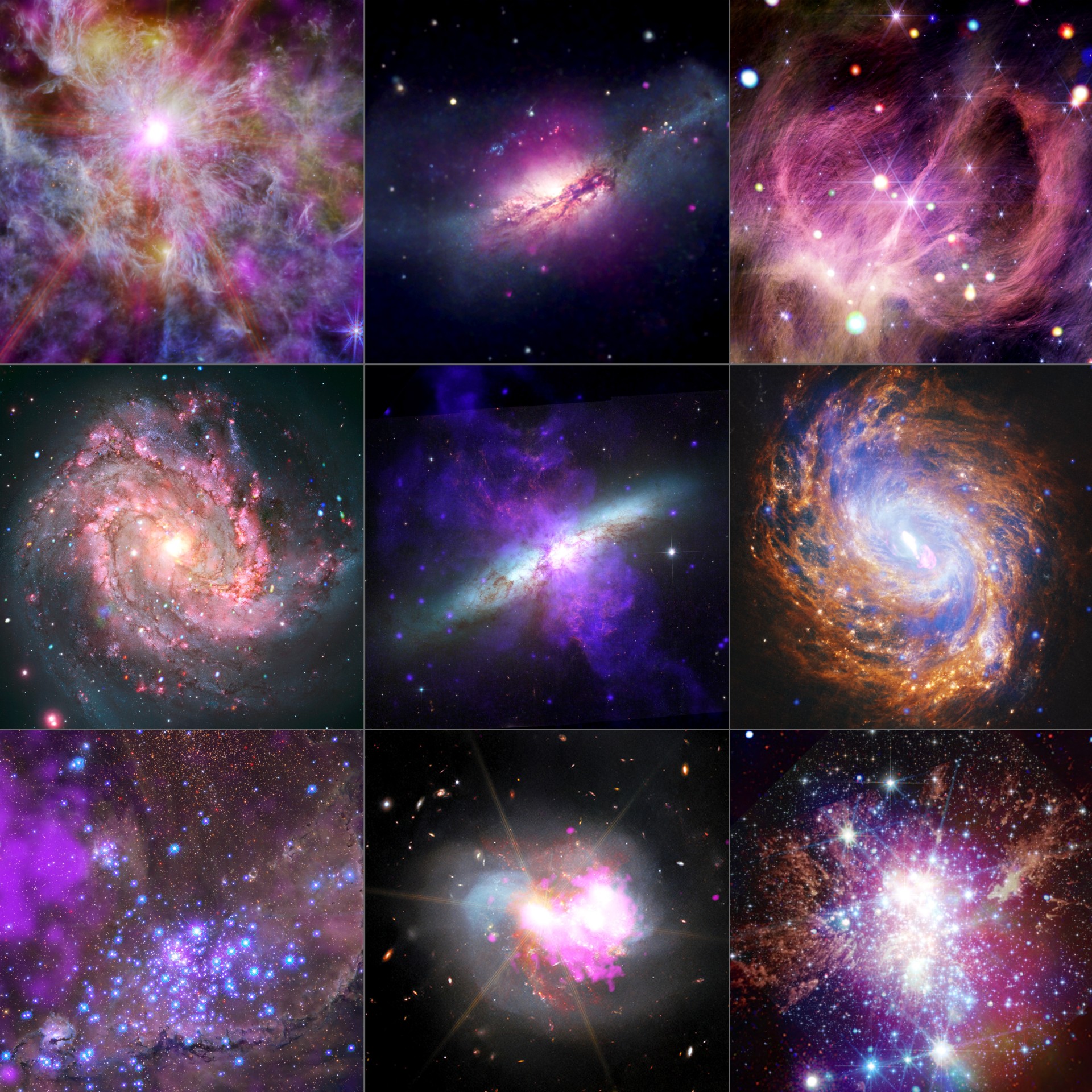 colorful swirls of light on a black background