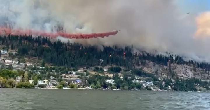 Wildfire north of Peachland triggers ‘tactical evacuations’