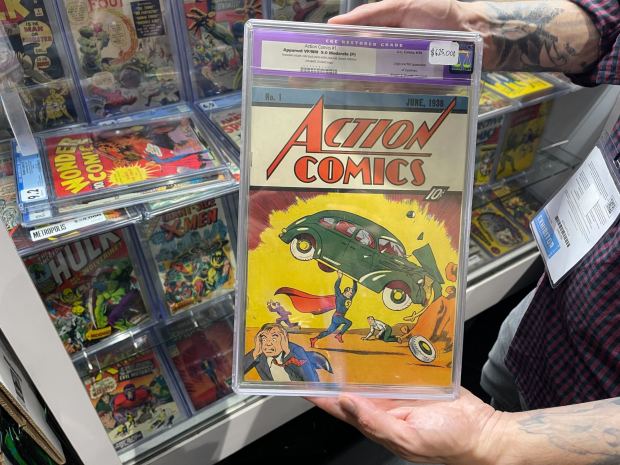 Metropolis Collectibles and ComicConnect were selling "Action Comics No. 1" for $625,000. (Michelle Guerrero / The San Diego Union-Tribune)