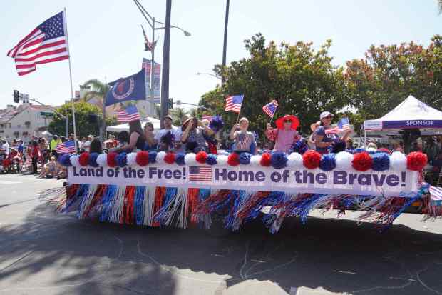 ....People from the Coronado Republican Club participate the parade on Friday, July 4, 2025 in Coronado, CA. (Michael Ho / The San Diego Union-Tribune)