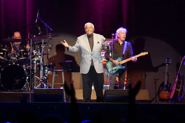 ....Little Anthony perform at the Humphrey's Concerts by the Bay on Friday, July 11, 2025 in San Diego, CA. (Michael Ho / The San Diego Union-Tribune)