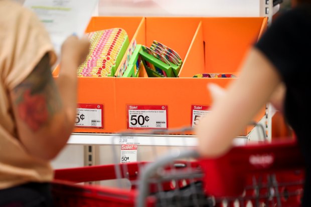 People shop for school supplies at Target on Tuesday, July 22, 2025 in San Diego, CA. (Meg McLaughlin / The San Diego Union-Tribune)
