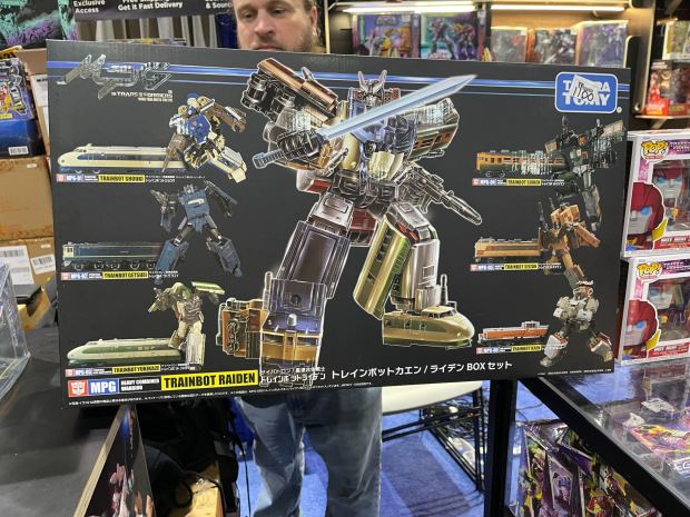 TF Source, a company collecting and selling "Transformers" toys, was selling a Trainbot Kaen Raiden Box Set for $1,100. (Michelle Guerrero / The San Diego Union-Tribune)