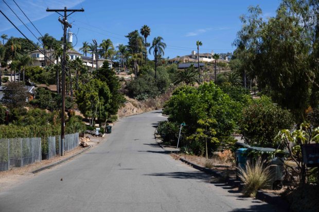 Steve Nowak lives in an unincorporated neighborhood of Vista, CA, Thursday, July 24, 2025. Amazon has been charging a higher tax on his purchases that should only be used for residents within the city of Vista. (Zoë Meyers / For The San Diego Union-Tribune)