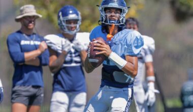 USD opens training camp with big expectations on football field
