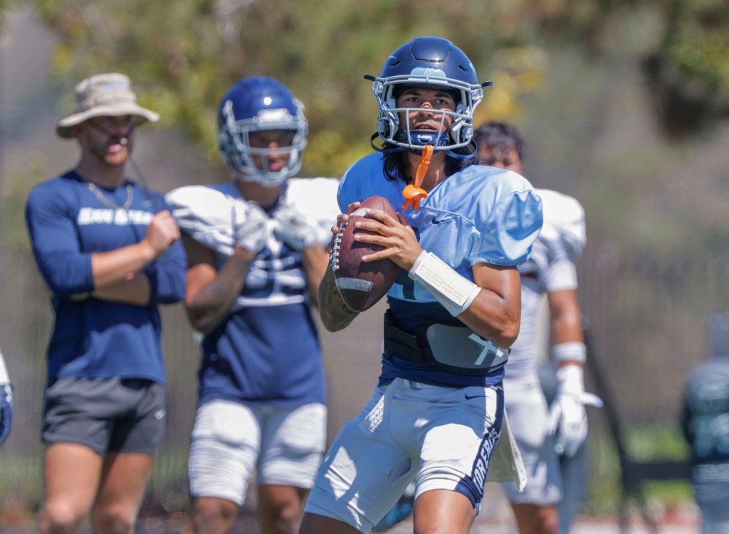 USD opens training camp with big expectations on football field