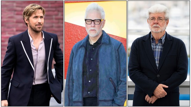 Big names at San Diego Comic-Con International this year include actor Ryan Gosling, DC Studios co-chief James Gunn and Star Wars creator George Lucas. (AP Photo/Ebrahim Noroozi) &; (Photo by Scott A Garfitt/Invision/AP)