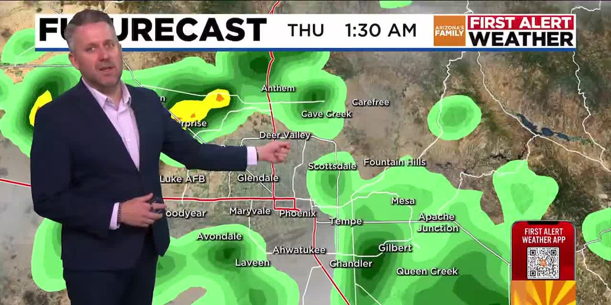 First Alert Day for storm chances in Phoenix area