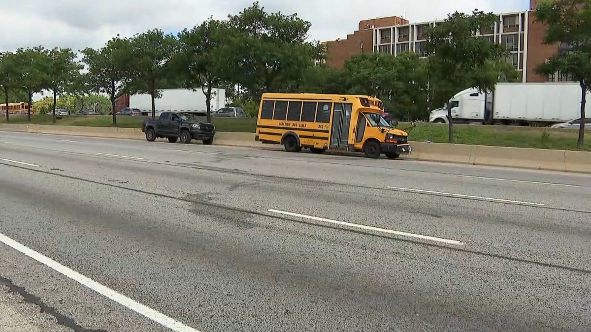 I-290 lanes closed after school bus, SUV crash in Chicago – NBC Chicago