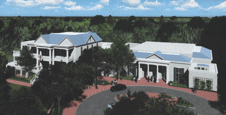 A rendering shows what the proposed 6,600-square-foot Argyle Hall could look like.